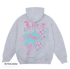 Jeffree Star Grey Popsicle & Thunderbolt Limited Edition ZipUp Hoodie -BNWT!